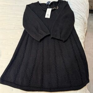 French Connection Black Knit Dress Size 10 NWT